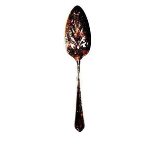 Antique Slotted Spatula Spoon Cake Serving Silver Plated Kitchen Flatware